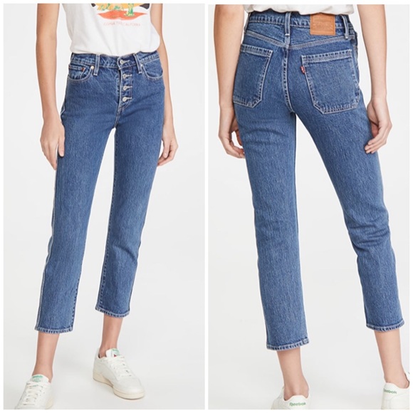 Levi's Premium Wedgie Straight High Rise Jeans - Picture 16 of 16